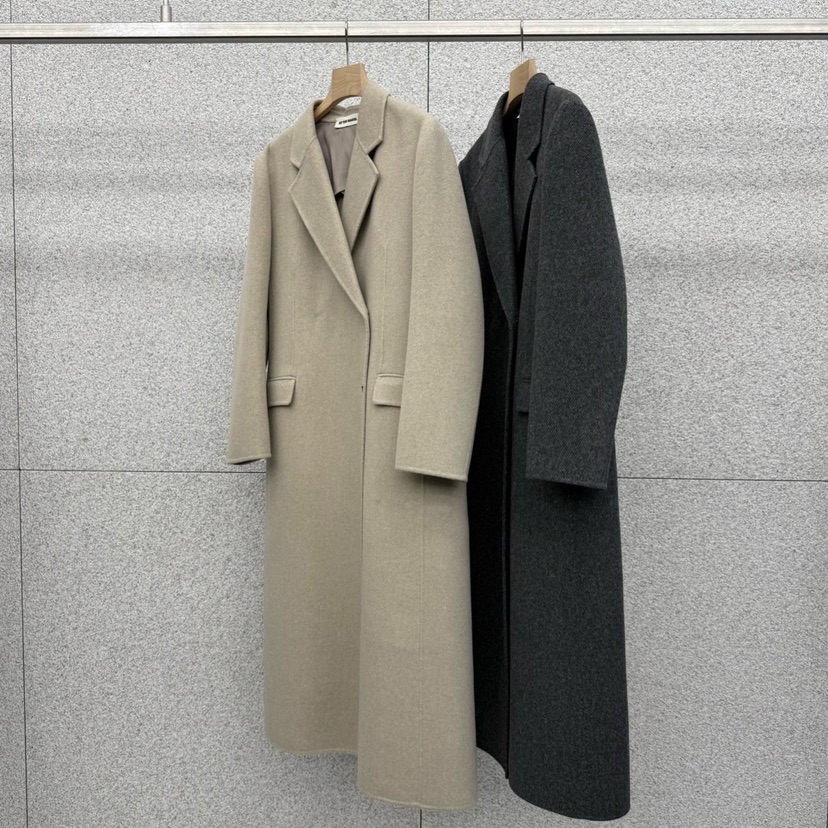 AT THE BAGEL東大門㊣實拍女裝新品人氣推薦職業中長款大衣AT THE BAGEL中長款大衣