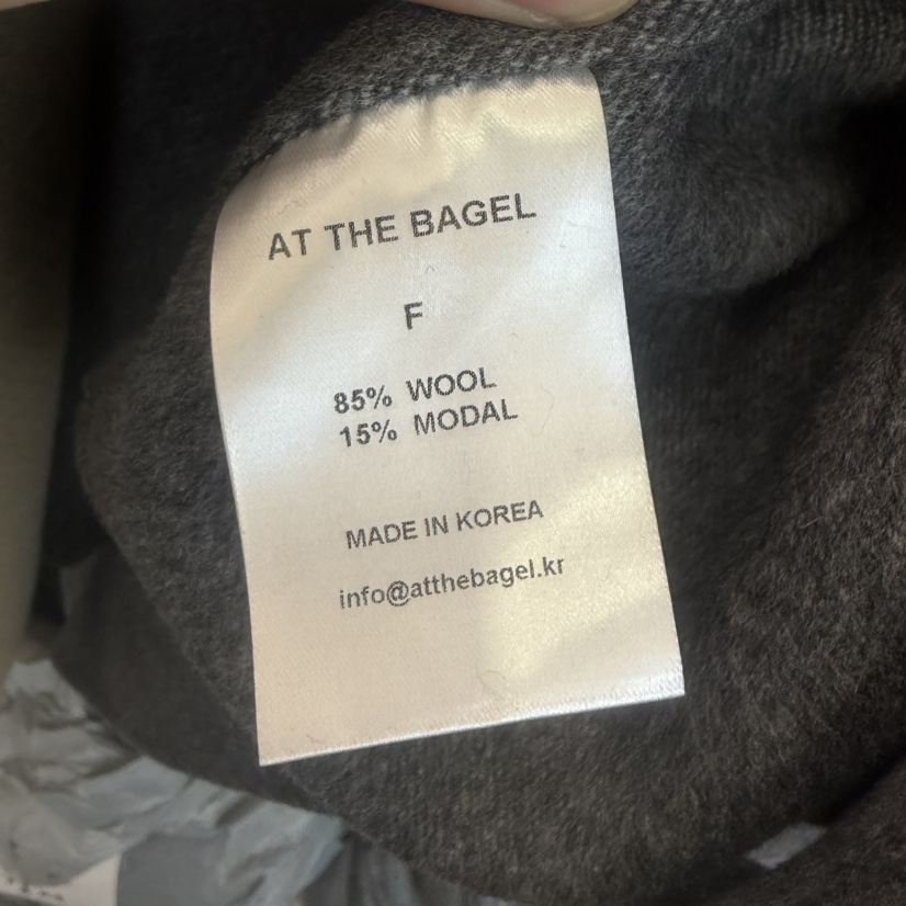 AT THE BAGEL東大門㊣實拍女裝新品人氣推薦職業中長款大衣AT THE BAGEL中長款大衣