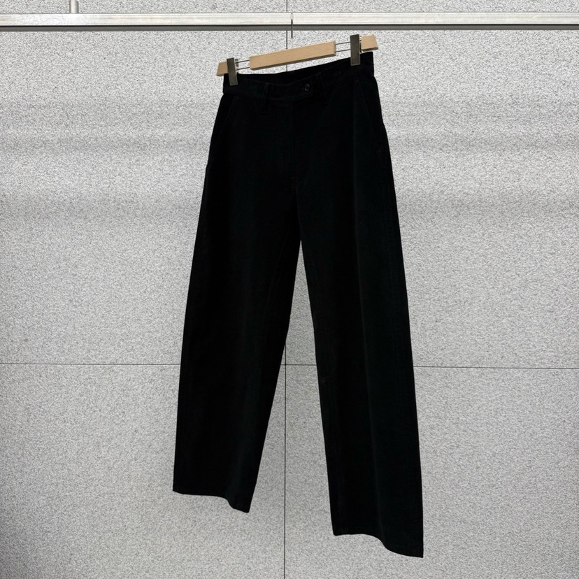 AT THE BAGEL韓國代購㊣女士新款休閑熱賣25秋冬職業休閑褲AT THE BAGEL休閑褲圖色2黑色