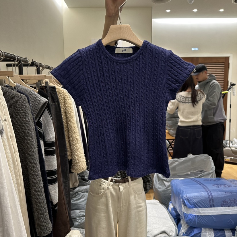 GILLI東大門㊣實拍女士新品時尚休閑熱賣職業真品推薦針織衫GILLI針織衫圖色2