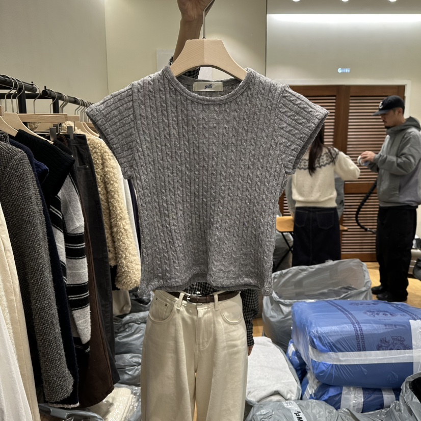 GILLI東大門㊣實拍女士新品時尚休閑熱賣職業真品推薦針織衫GILLI針織衫圖色3