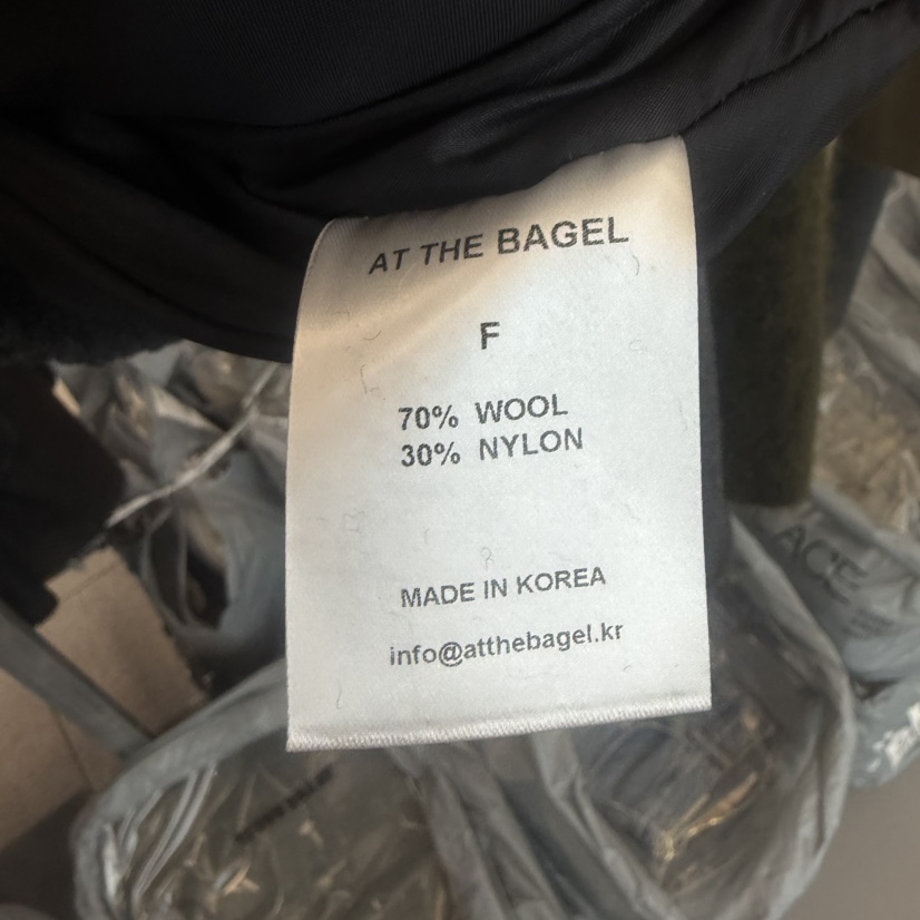 AT THE BAGEL韓國代購㊣女裝新品時尚25秋冬職業熱賣夾克AT THE BAGEL夾克