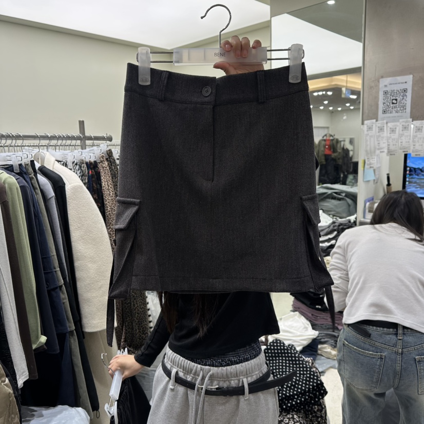 BENE東大門㊣實拍女裝新款真品人氣職業時尚25秋冬熱賣裙褲BENE裙褲圖色2墨色