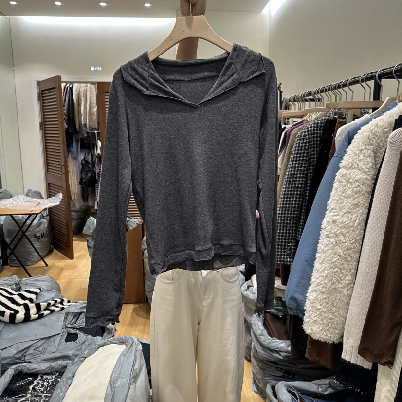 GILLI東大門㊣代購女士新款推薦時尚職業熱賣長袖T恤安哥拉GILLI長袖T恤圖色2