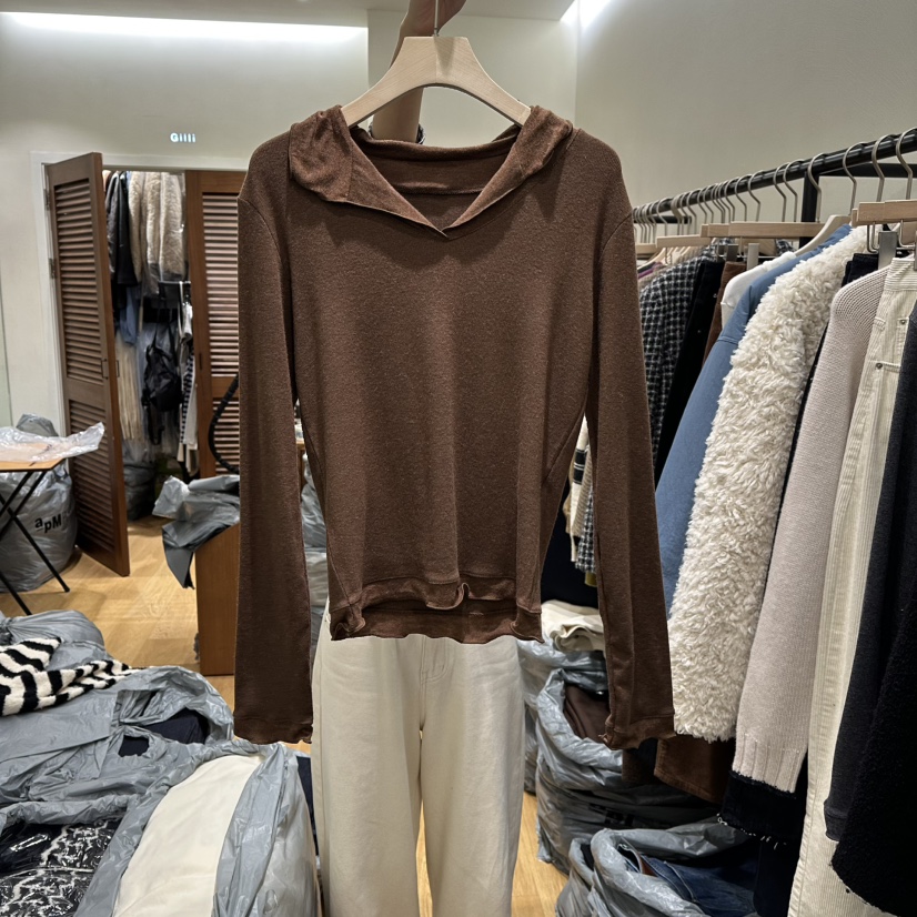 GILLI東大門㊣代購女士新款推薦時尚職業熱賣長袖T恤安哥拉GILLI長袖T恤圖色3