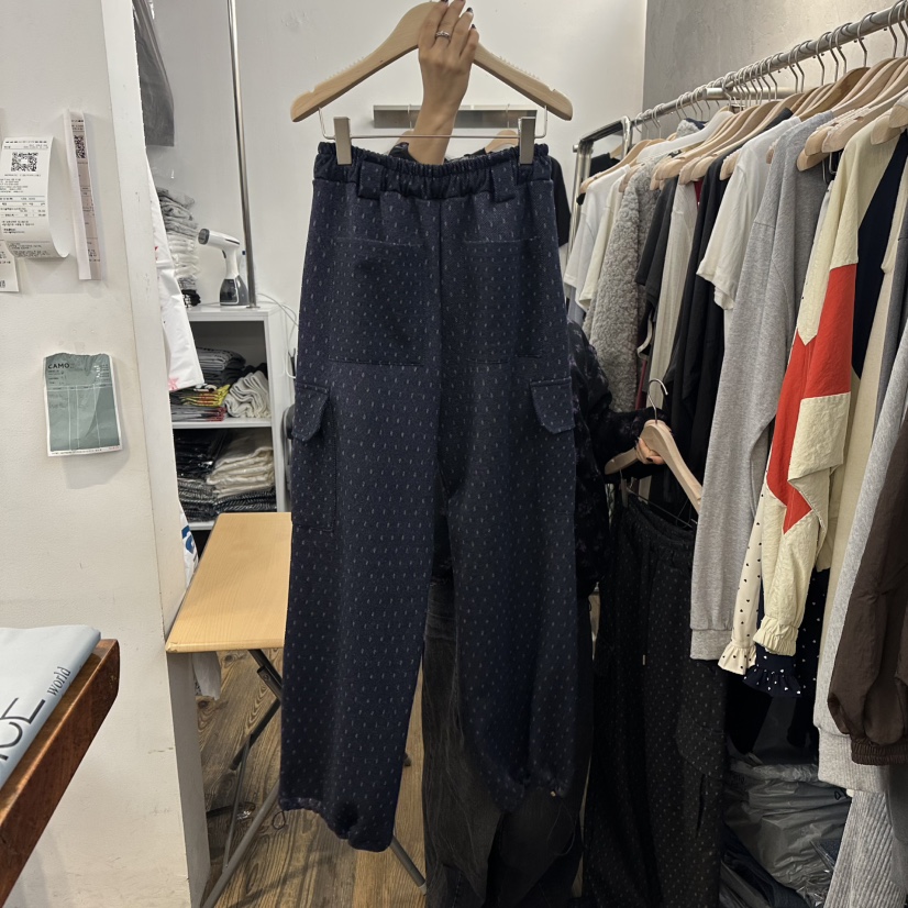 MOSAIC東大門㊣代購女士新品休閑25秋冬休閑褲口袋加絨貂皮MOSAIC休閑褲