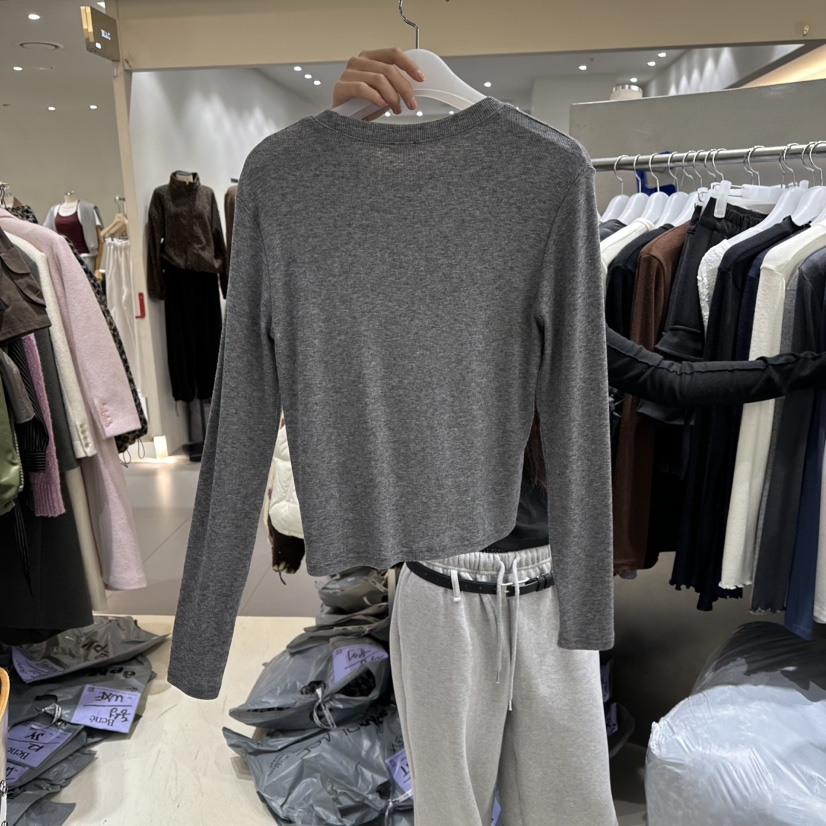 BENE韓國代購㊣女裝新款25秋冬真品職業休閑熱賣時尚長袖T恤BENE長袖T恤