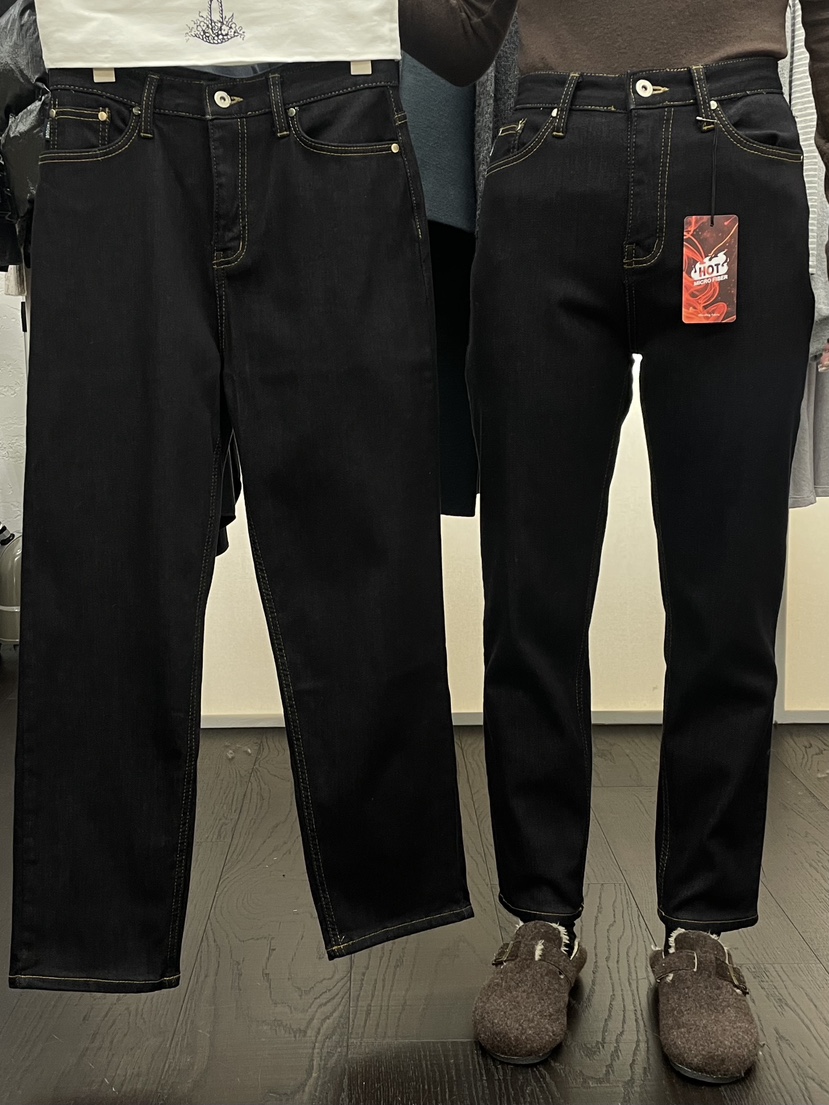 MILUI東大門㊣代購女士新品休閑人氣職業真品25秋冬時尚牛仔褲MILUI牛仔褲