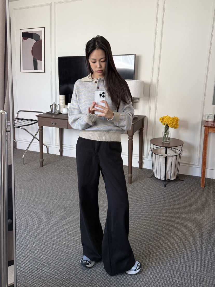 EOMPIT韓國直郵㊣女士新款職業休閑時尚人氣真品熱賣牛仔褲EOMPIT牛仔褲