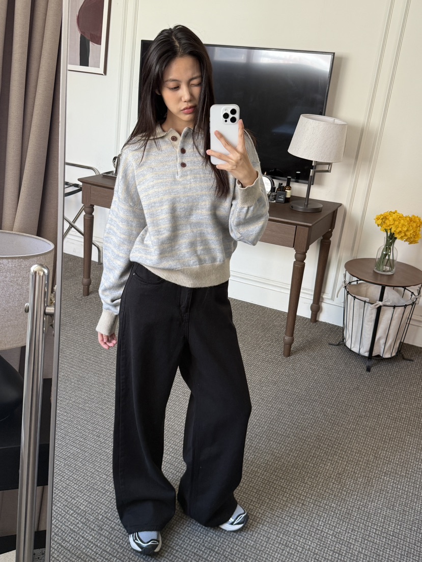 EOMPIT韓國直郵㊣女士新款職業休閑時尚人氣真品熱賣牛仔褲EOMPIT牛仔褲