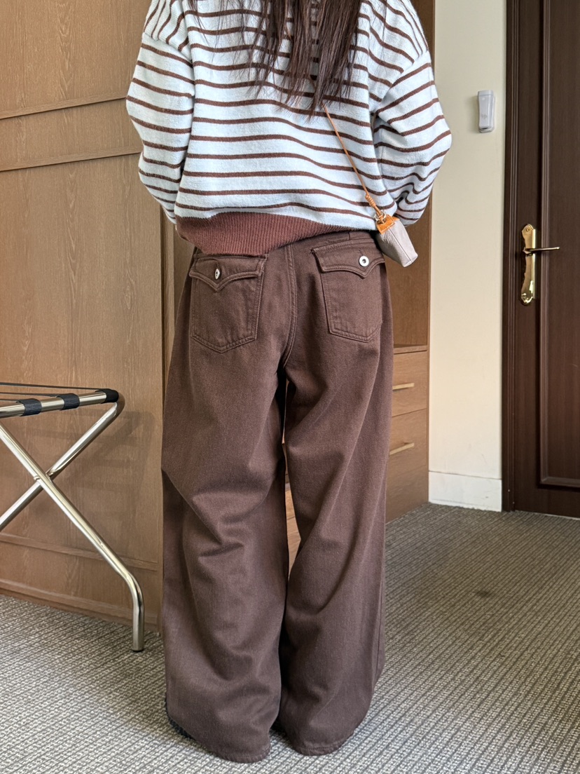 EOMPIT韓國直郵㊣女裝新品職業推薦時尚人氣熱賣真品牛仔褲EOMPIT牛仔褲