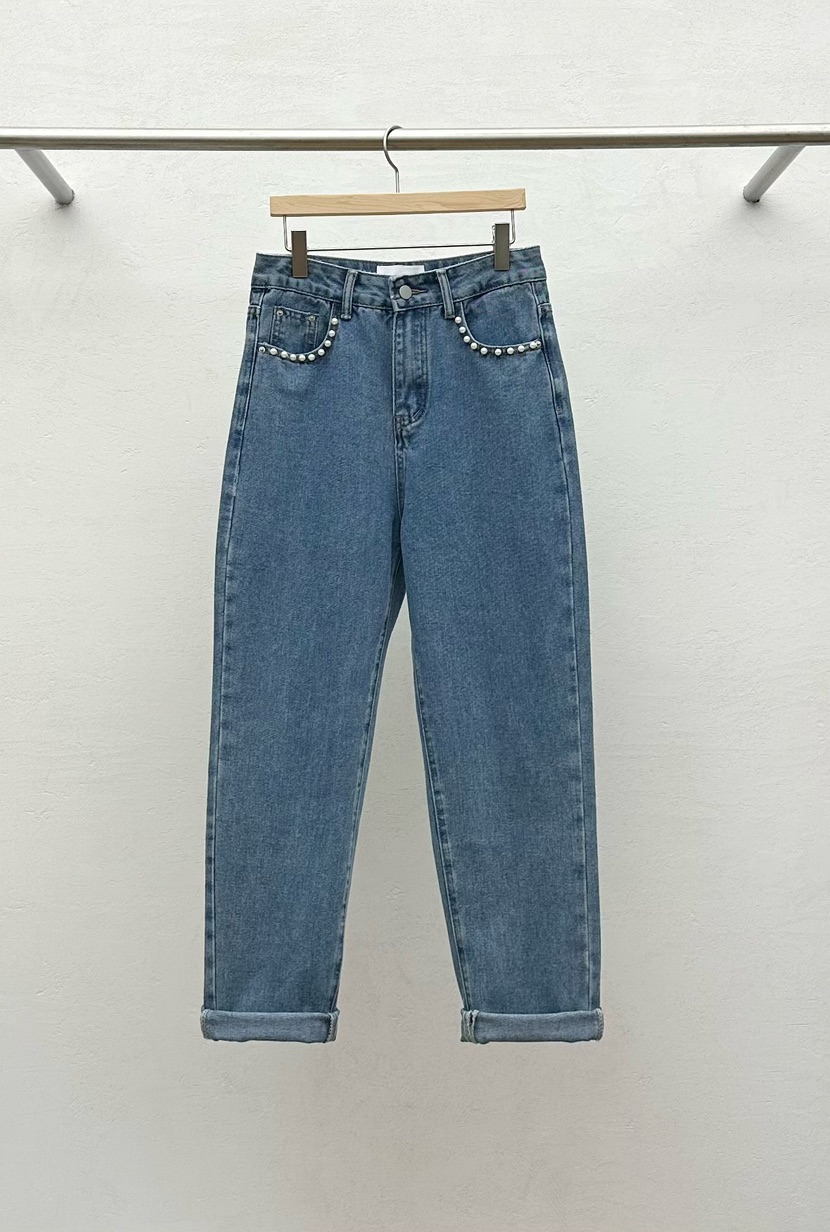 RE:FRESH-L韓國代購㊣女裝新款職業人氣真品25秋冬熱賣牛仔褲RE:FRESH牛仔褲