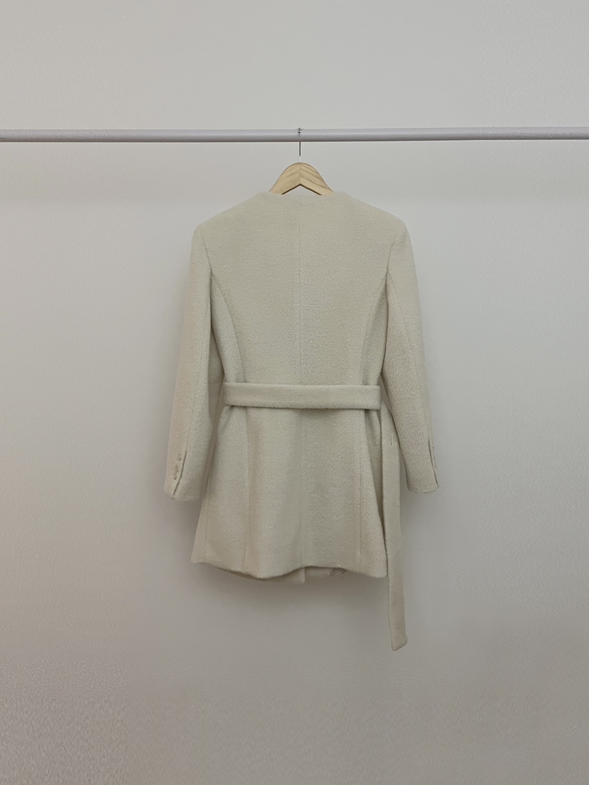 RE:OPENING東大門㊣代購女裝新款25秋冬推薦中長款大衣含腰帶RE:OPENING中長款大衣