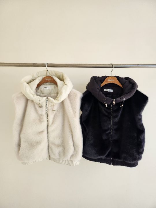 FEMME東大門㊣實拍女士新品25秋冬熱賣推薦職業真品馬甲連帽FEMME馬甲