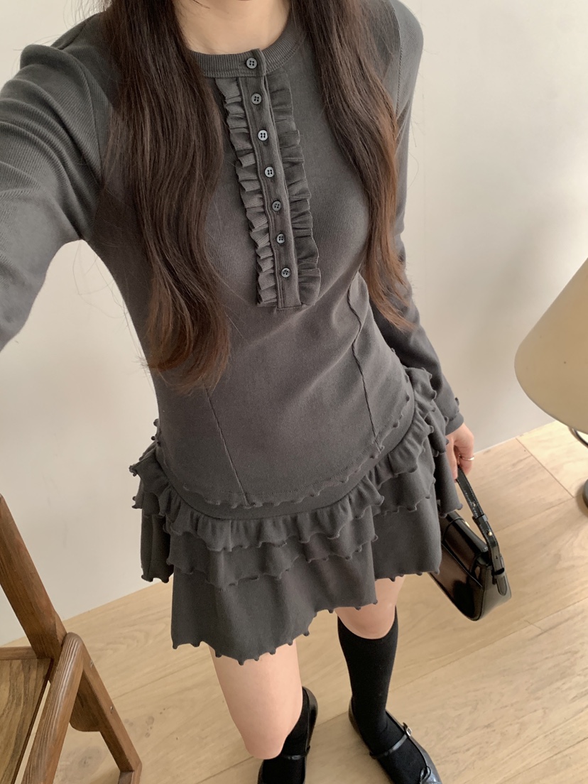 RE:OPENING東大門㊣直郵女裝新款真品人氣25秋冬職業連衣裙RE:OPENING連衣裙