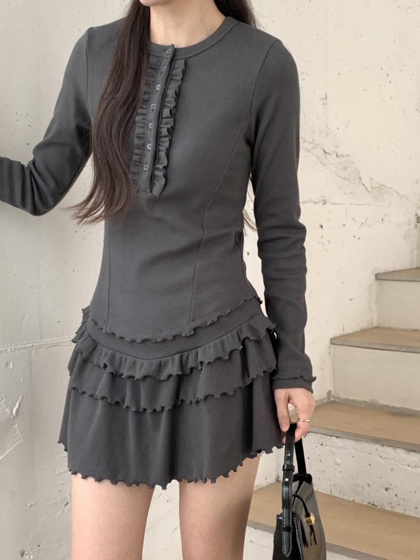 RE:OPENING東大門㊣直郵女裝新款真品人氣25秋冬職業連衣裙RE:OPENING連衣裙