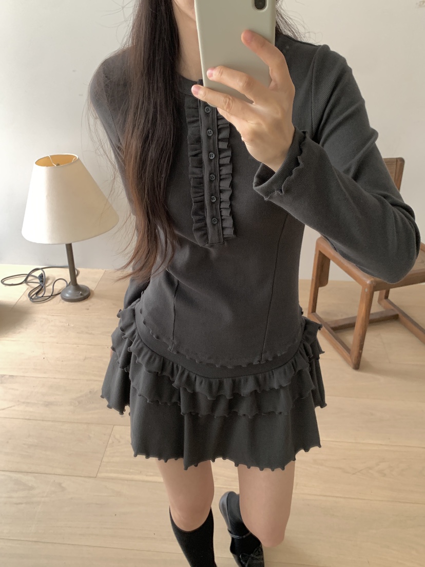 RE:OPENING東大門㊣直郵女裝新款真品人氣25秋冬職業連衣裙RE:OPENING連衣裙