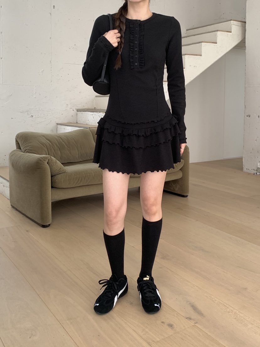 RE:OPENING東大門㊣直郵女裝新款真品人氣25秋冬職業連衣裙RE:OPENING連衣裙