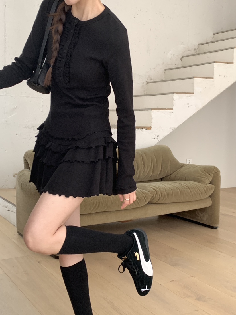 RE:OPENING東大門㊣直郵女裝新款真品人氣25秋冬職業連衣裙RE:OPENING連衣裙