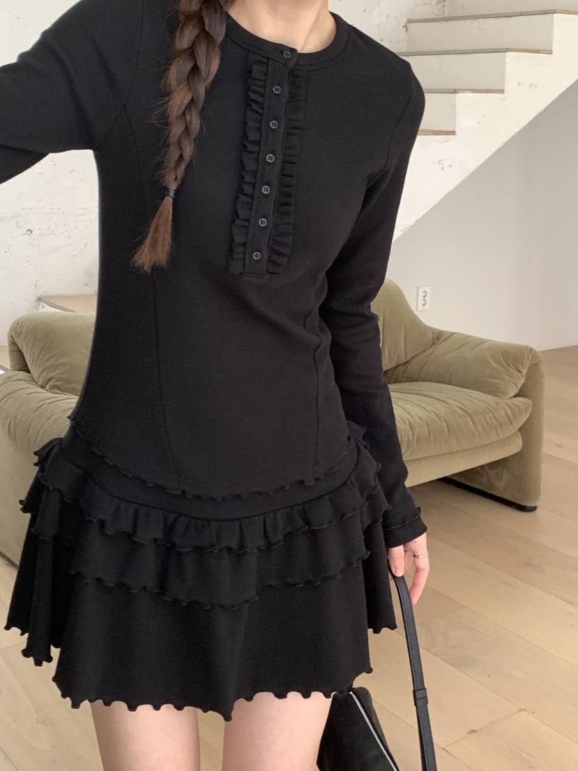 RE:OPENING東大門㊣直郵女裝新款真品人氣25秋冬職業連衣裙RE:OPENING連衣裙