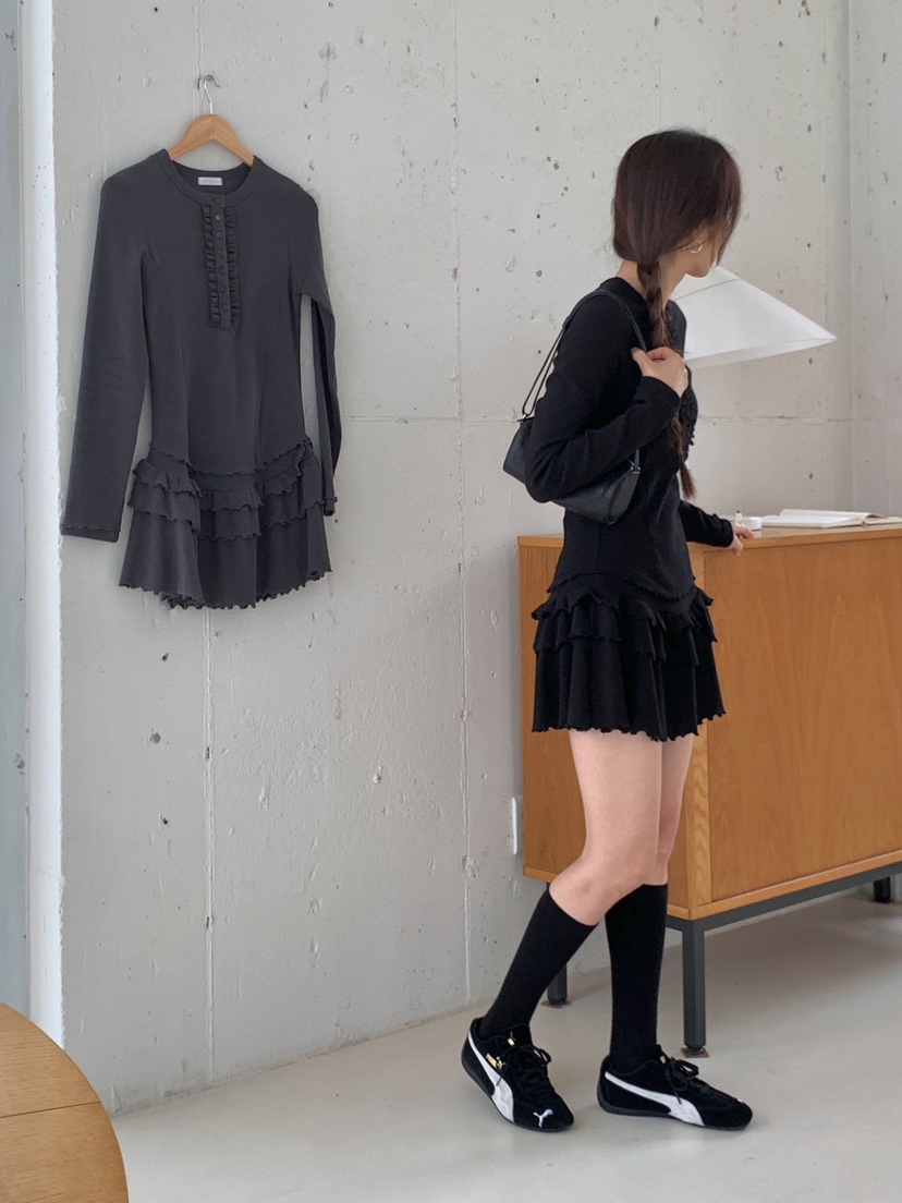 RE:OPENING東大門㊣直郵女裝新款真品人氣25秋冬職業連衣裙RE:OPENING連衣裙