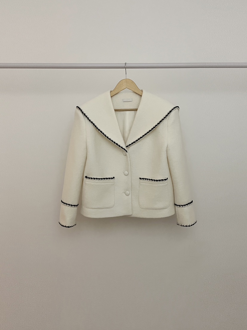 RE:OPENING東大門㊣實拍女士新款時尚推薦25秋冬職業短款大衣RE:OPENING短款大衣