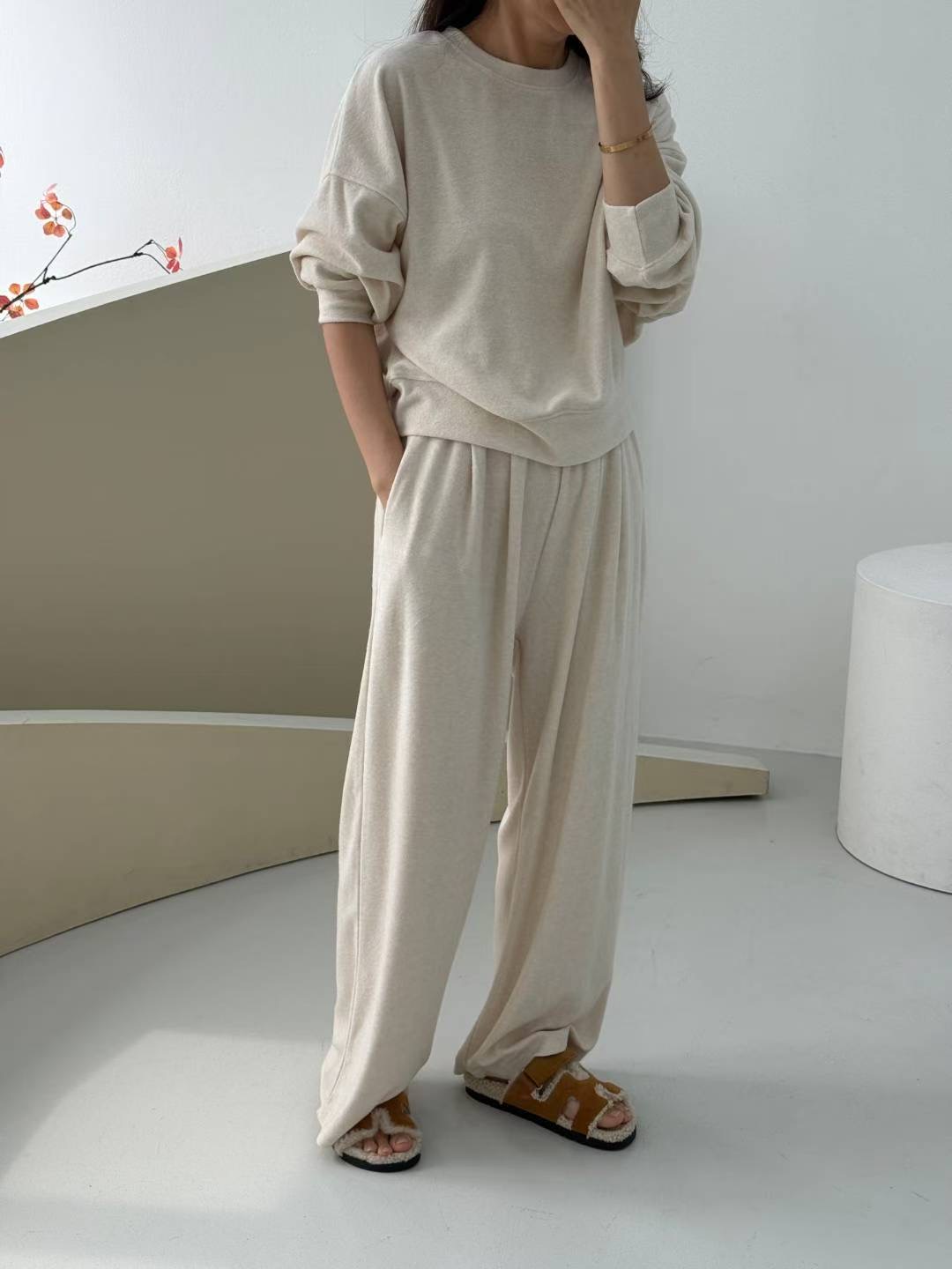 1mm韓國直郵㊣女裝新品職業推薦休閑人氣時尚真品25秋冬套裝棉1mm套裝圖色2