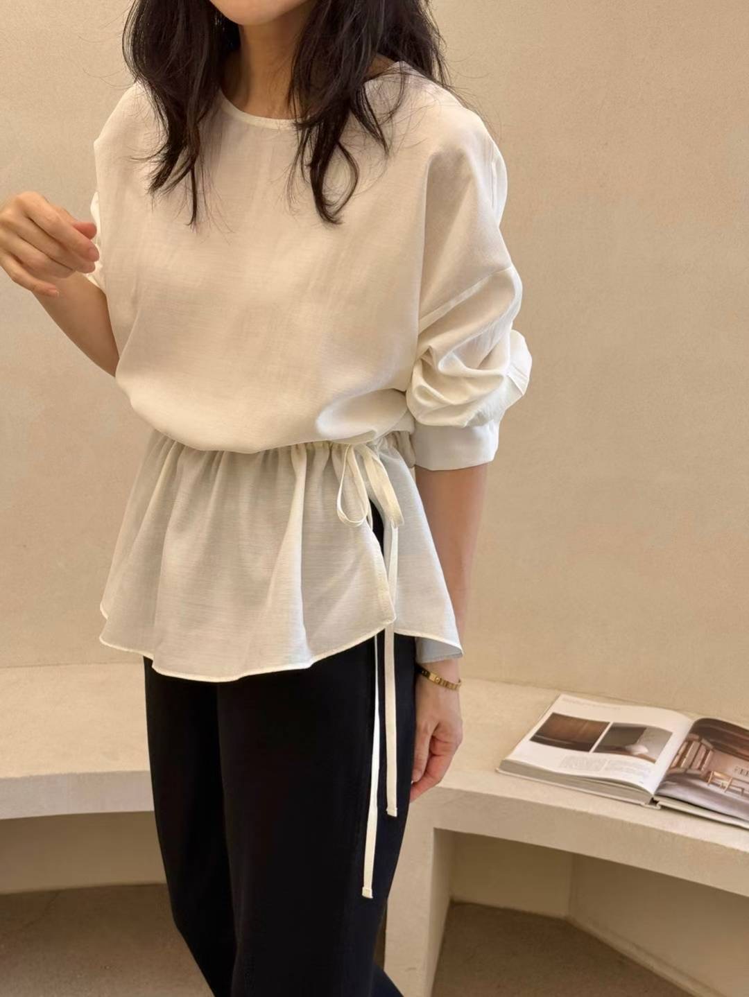 1mm東大門㊣代購女士新品休閑熱賣職業25秋冬時尚襯衫蕾絲衫1mm襯衫/蕾絲衫圖色2