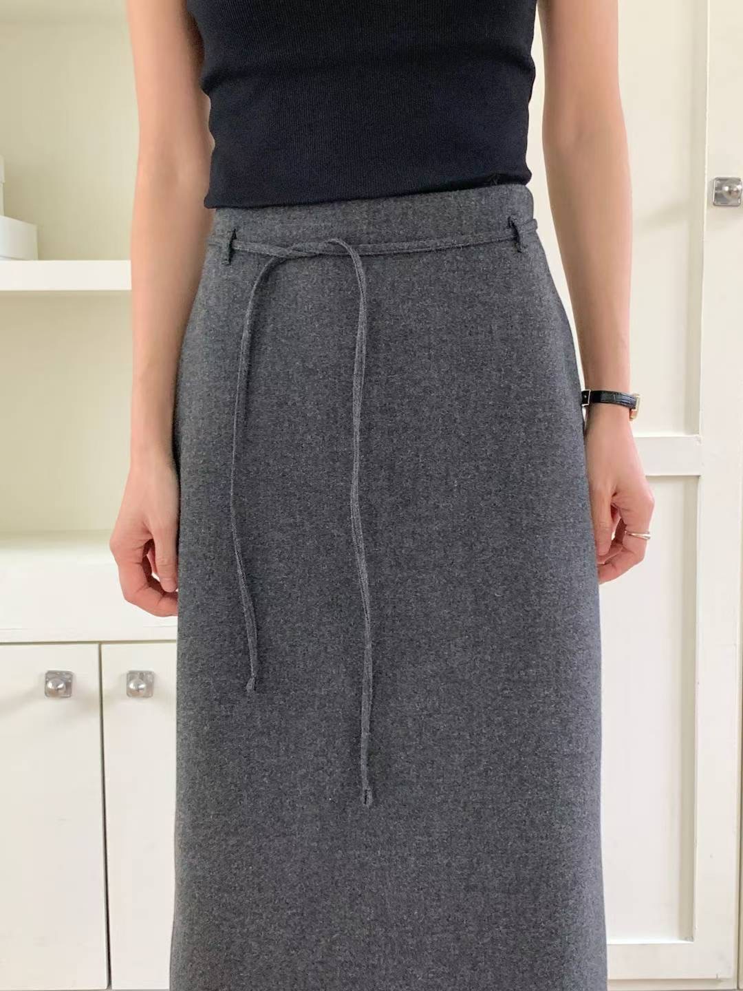 MUTE東大門㊣實拍女裝新品真品熱賣職業時尚25秋冬休閑長裙MUTE長裙