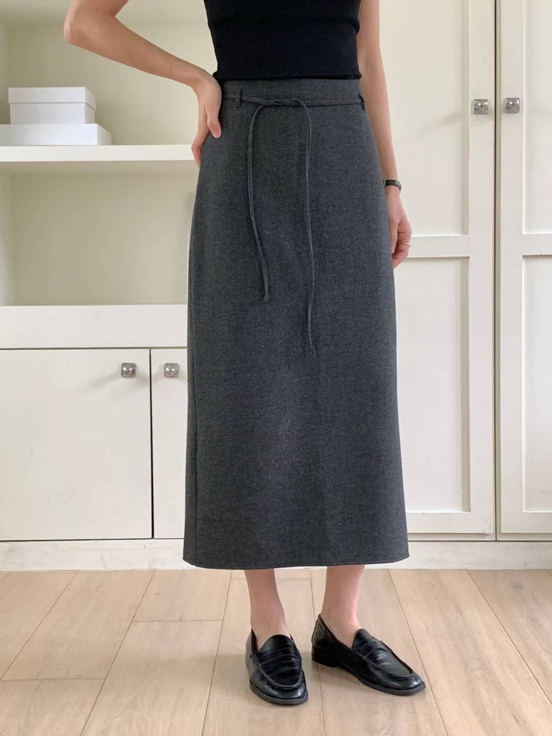 MUTE東大門㊣實拍女裝新品真品熱賣職業時尚25秋冬休閑長裙MUTE長裙