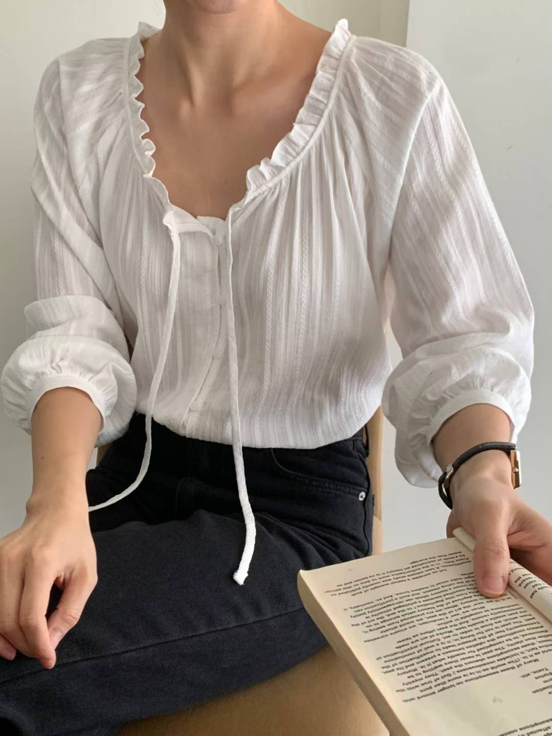 MUTE東大門㊣代購女士新款時尚真品推薦25秋冬熱賣襯衫蕾絲衫MUTE襯衫/蕾絲衫