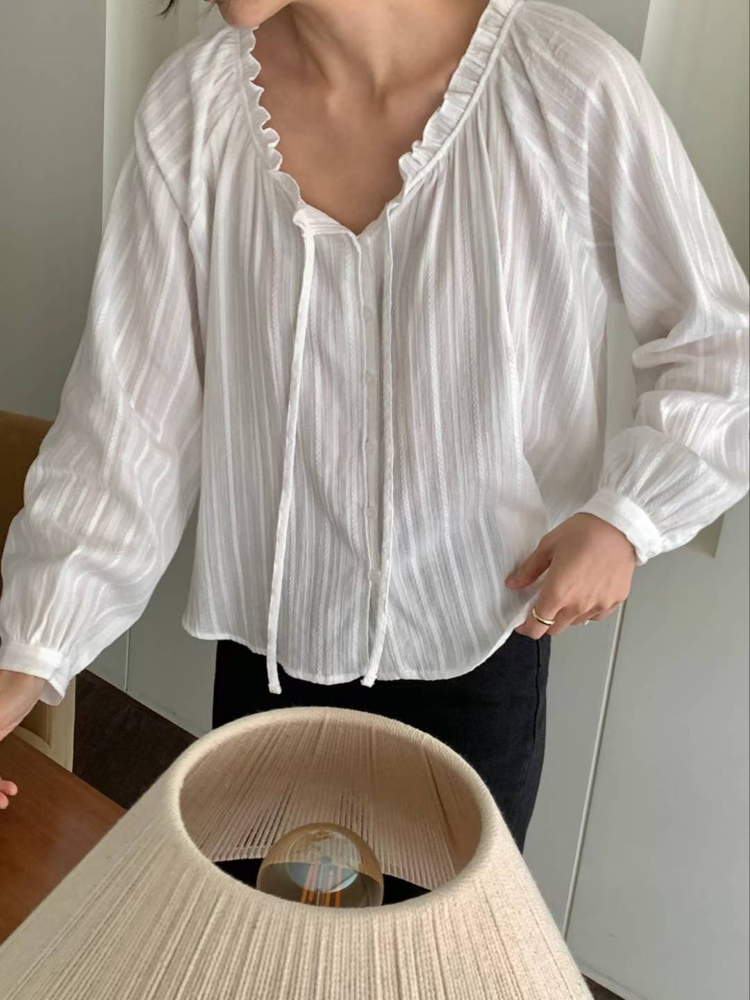 MUTE東大門㊣代購女士新款時尚真品推薦25秋冬熱賣襯衫蕾絲衫MUTE襯衫/蕾絲衫