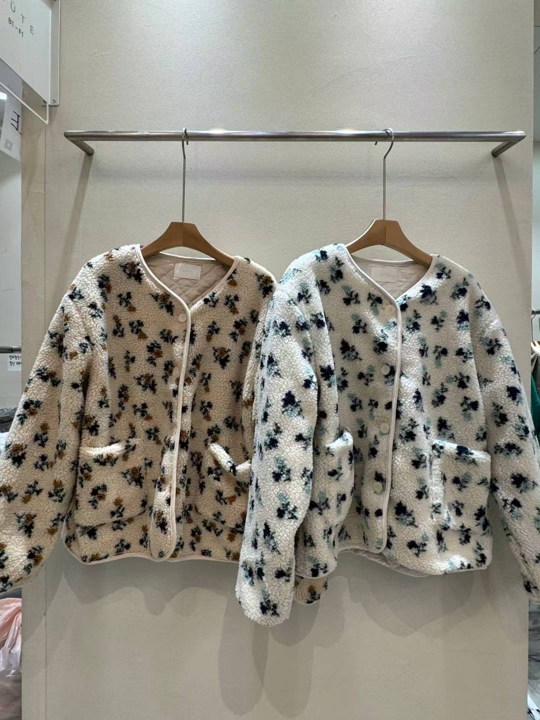 MUTE韓國直郵㊣女裝新品25秋冬推薦人氣休閑職業夾克花朵填充MUTE夾克