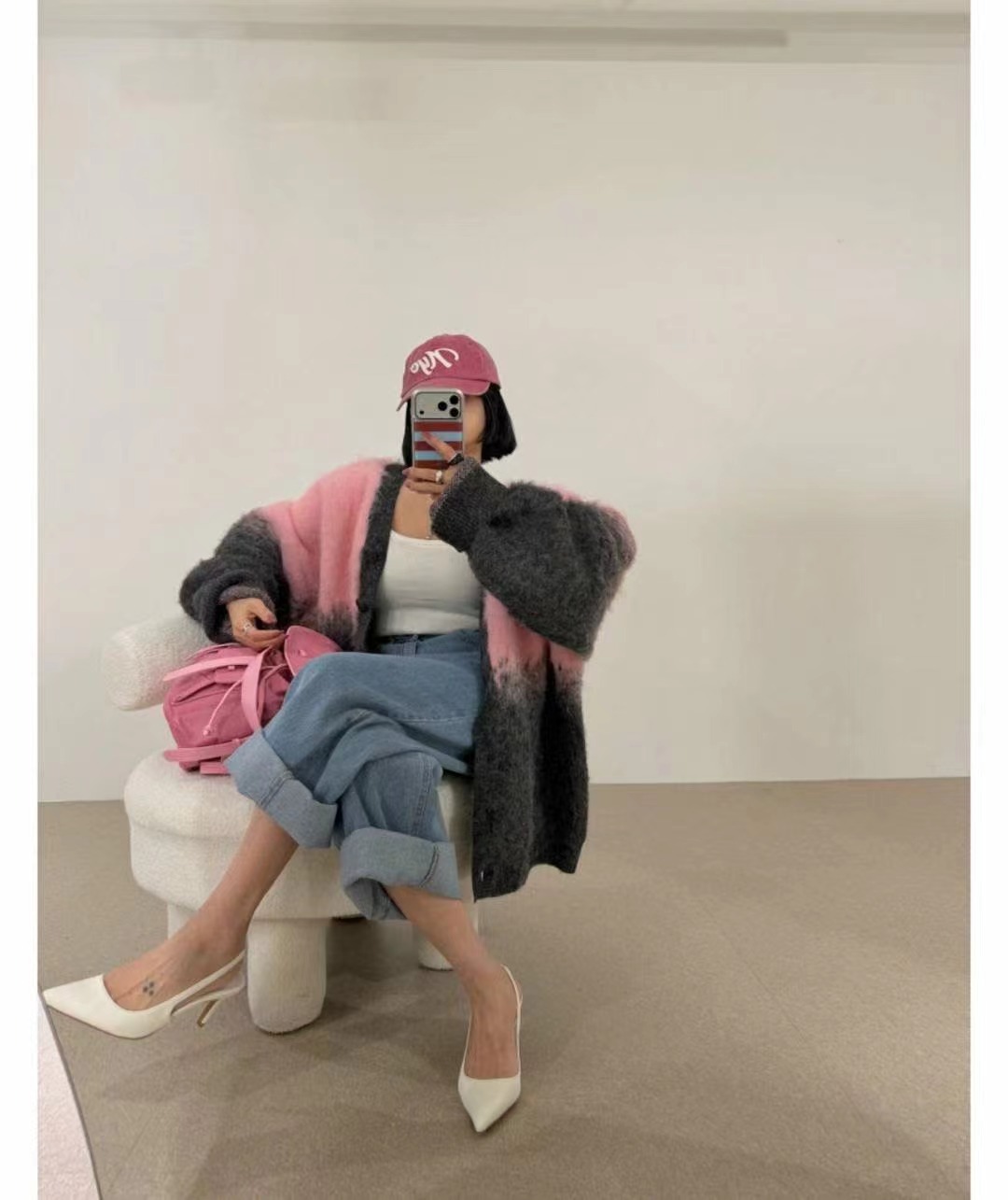 COZCAT-코즈켓-T東大門㊣實拍女士新品人氣時尚針織衫開衫COZCAT針織衫圖色2