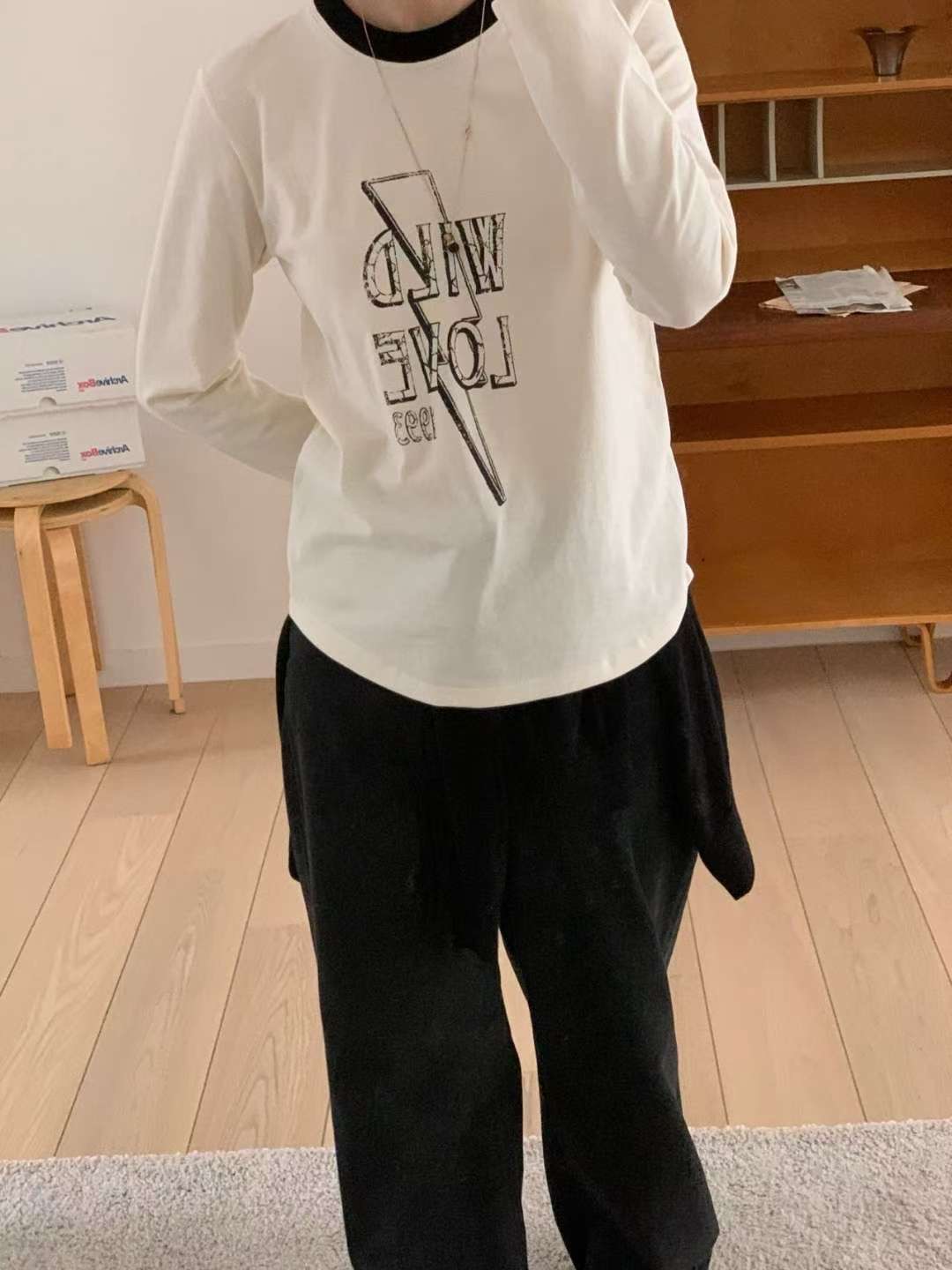 ARHEE韓國代購㊣女裝新款25秋冬休閑推薦職業時尚真品長袖T恤ARHEE長袖T恤