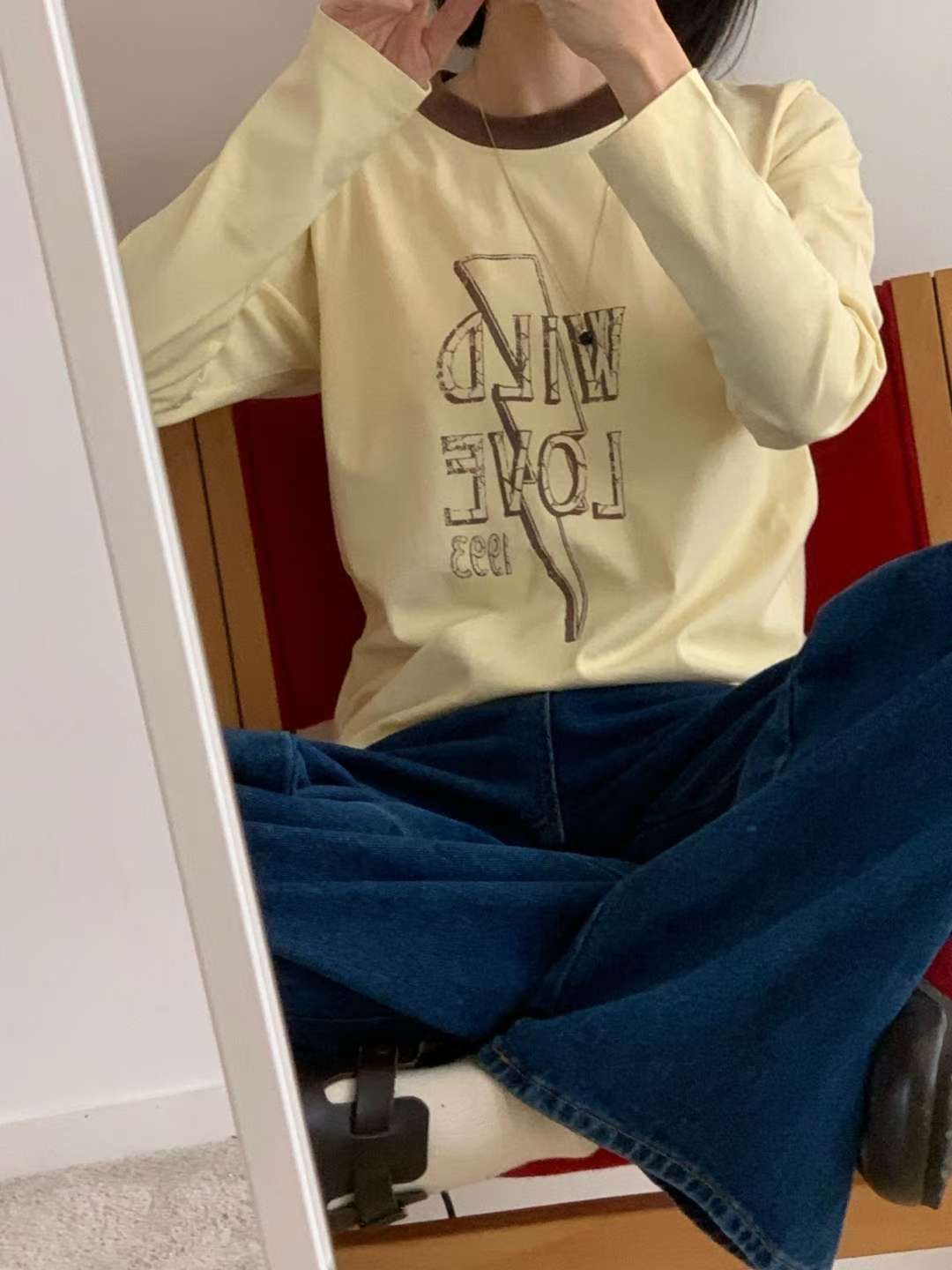 ARHEE韓國代購㊣女裝新款25秋冬休閑推薦職業時尚真品長袖T恤ARHEE長袖T恤圖色2