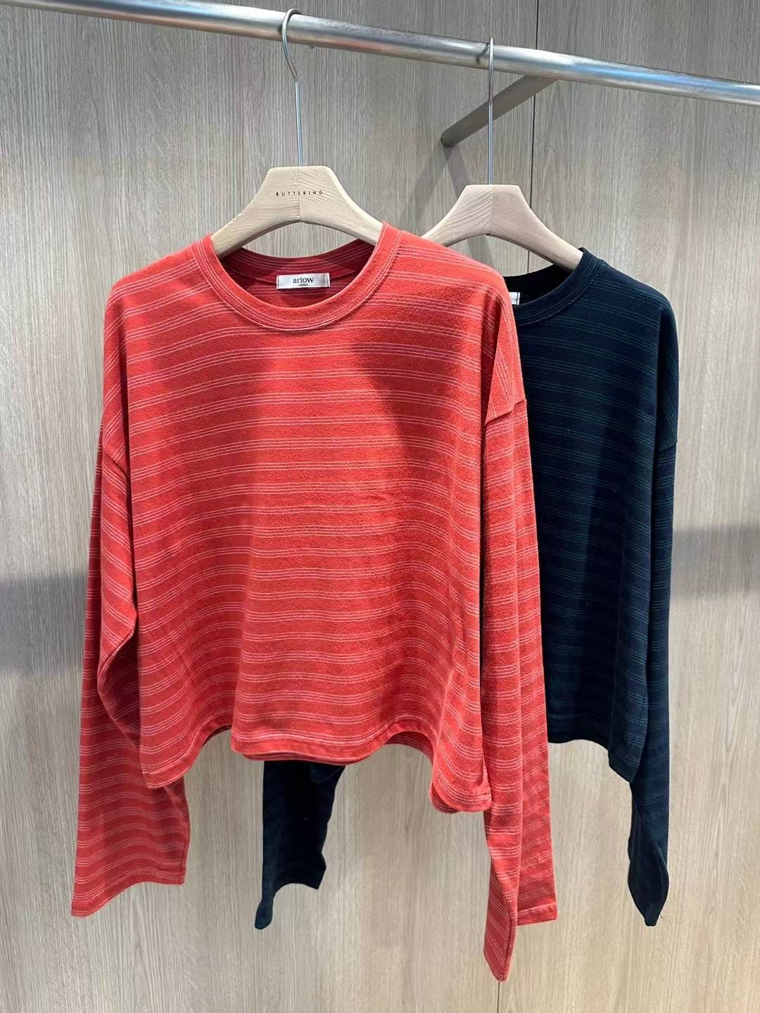 ARLOW東大門㊣實拍女士新品職業時尚真品熱賣25秋冬長袖T恤ARLOW長袖T恤圖色2左二色