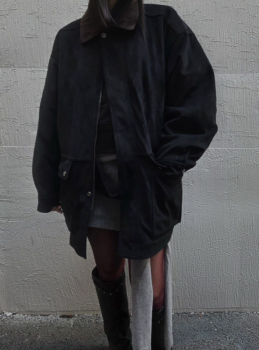 NEAR LEAP-P東大門㊣直郵女士新款真品人氣時尚休閑夾克麂皮NEAR LEAP夾克