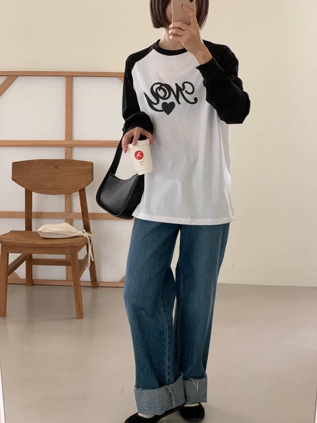 ARHEE東大門㊣代購女裝新款真品25秋冬職業休閑時尚長袖T恤ARHEE長袖T恤