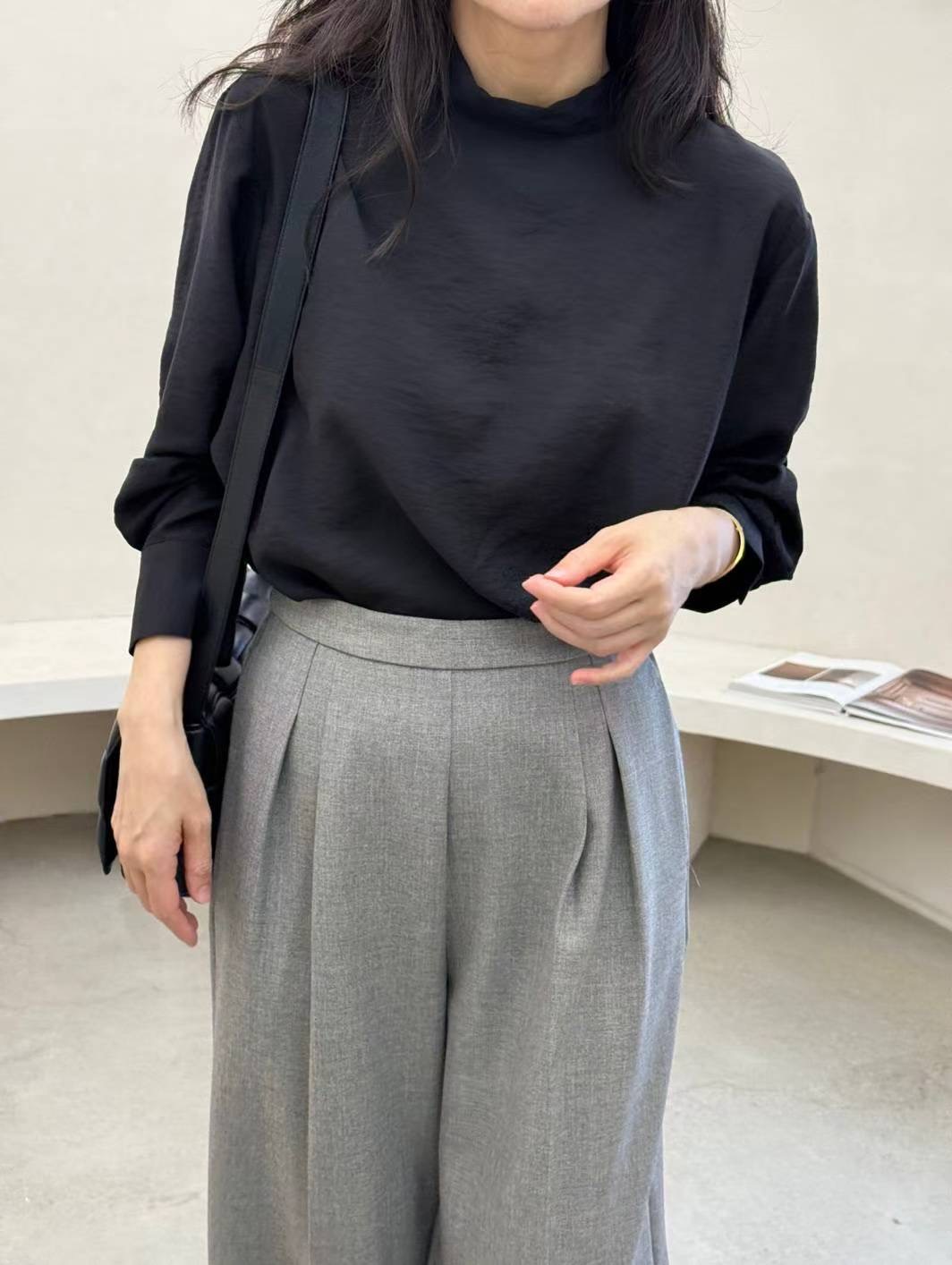 1mm韓國直郵㊣女裝新款真品推薦人氣25秋冬時尚休閑襯衫蕾絲衫1mm襯衫/蕾絲衫