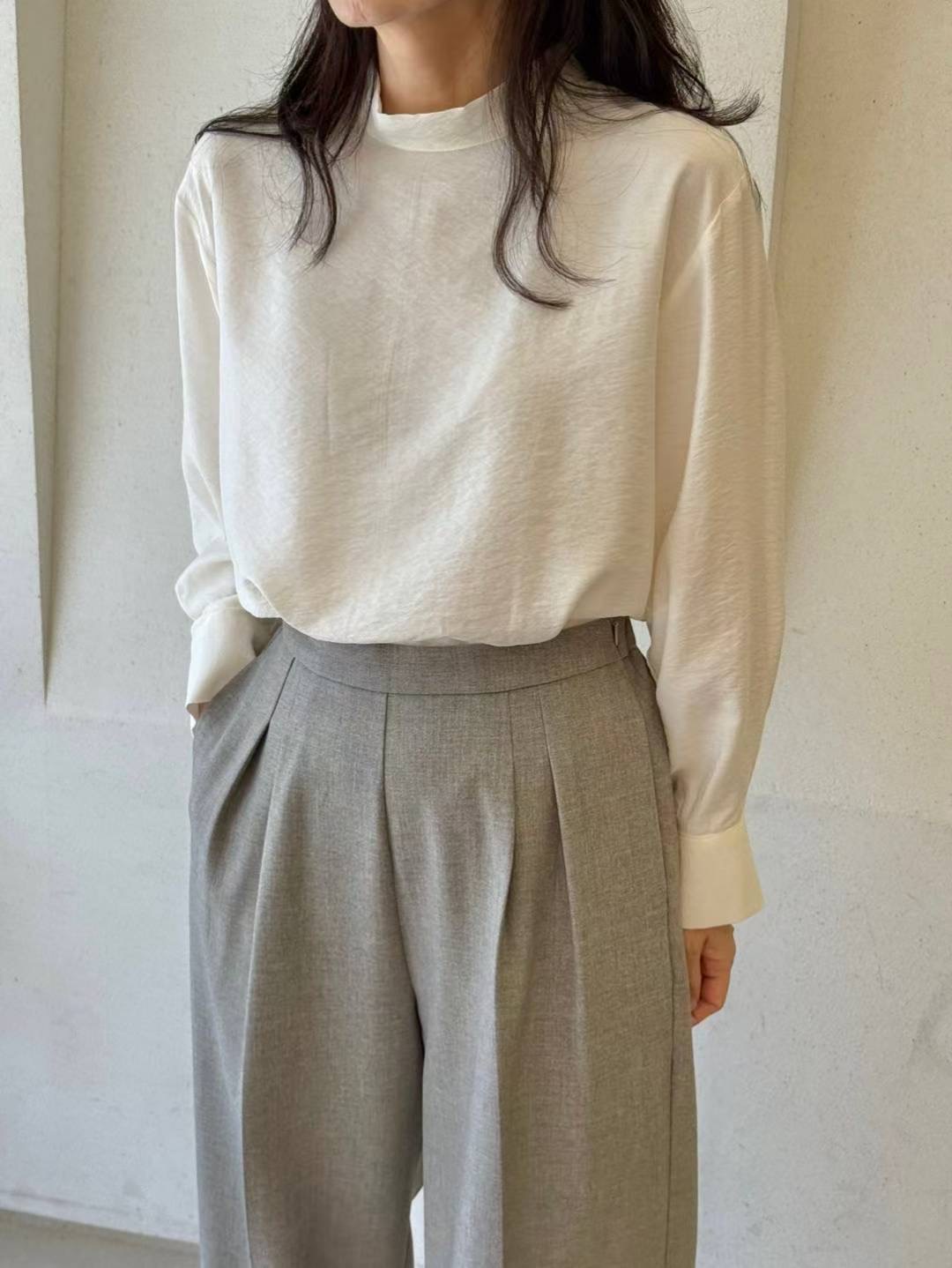 1mm韓國直郵㊣女裝新款真品推薦人氣25秋冬時尚休閑襯衫蕾絲衫1mm襯衫/蕾絲衫圖色2