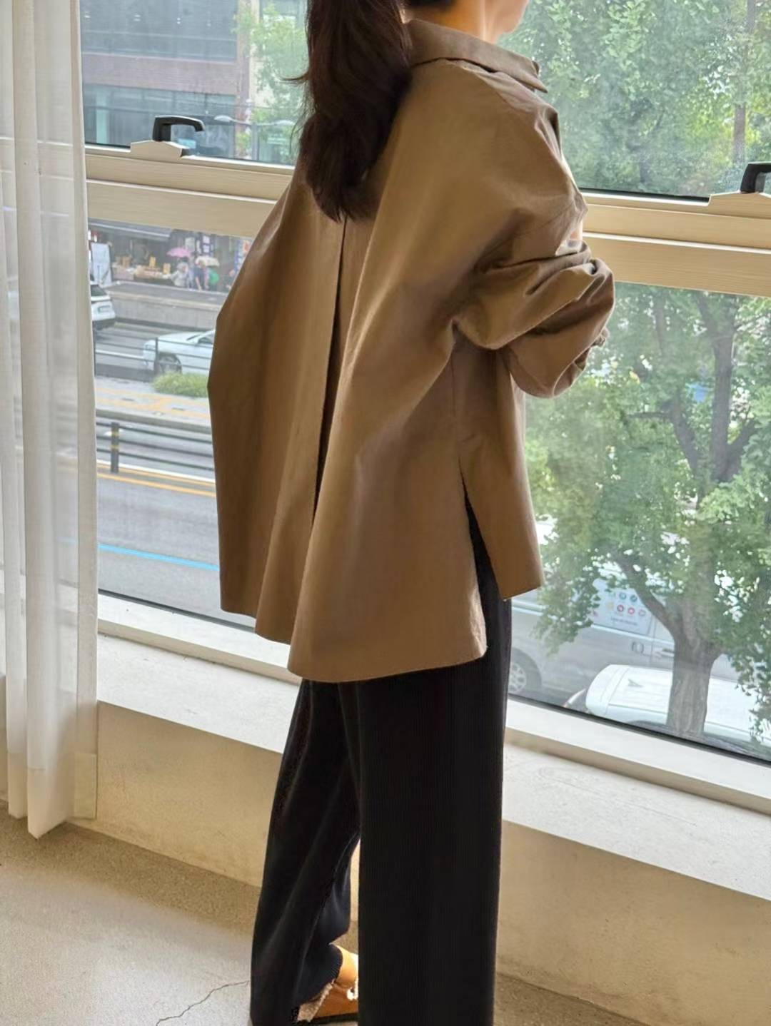 1mm東大門㊣代購女裝新品熱賣真品休閑時尚職業人氣襯衫蕾絲衫1mm襯衫/蕾絲衫