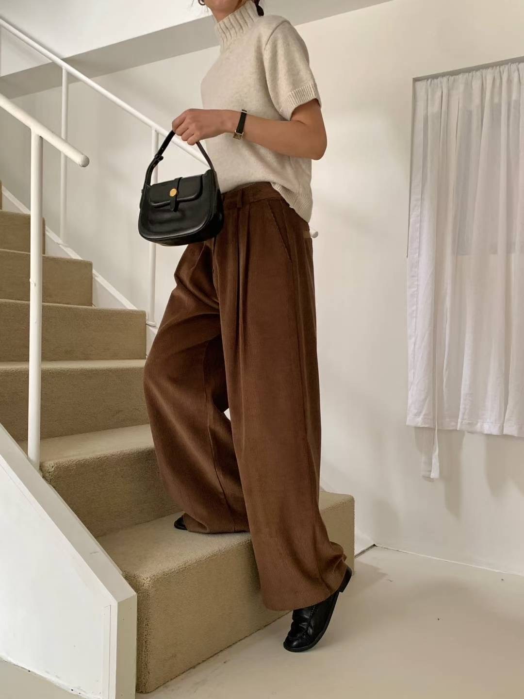 MUTE東大門㊣代購女裝新品25秋冬休閑真品熱賣人氣職業休閑褲MUTE休閑褲