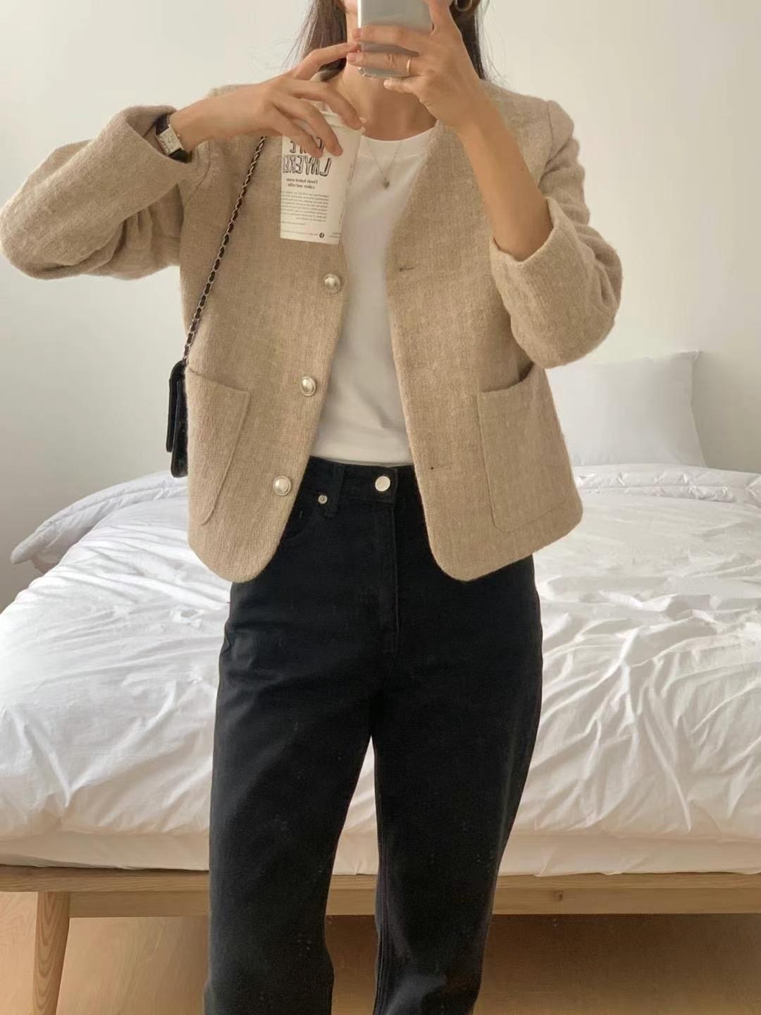 MUTE韓國直郵㊣女士新品推薦人氣職業25秋冬真品熱賣休閑夾克MUTE夾克