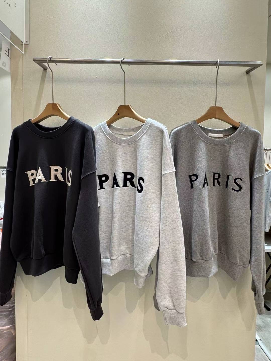 MUTE韓國代購㊣女裝新品真品25秋冬職業休閑熱賣時尚衛衣刺繡MUTE衛衣