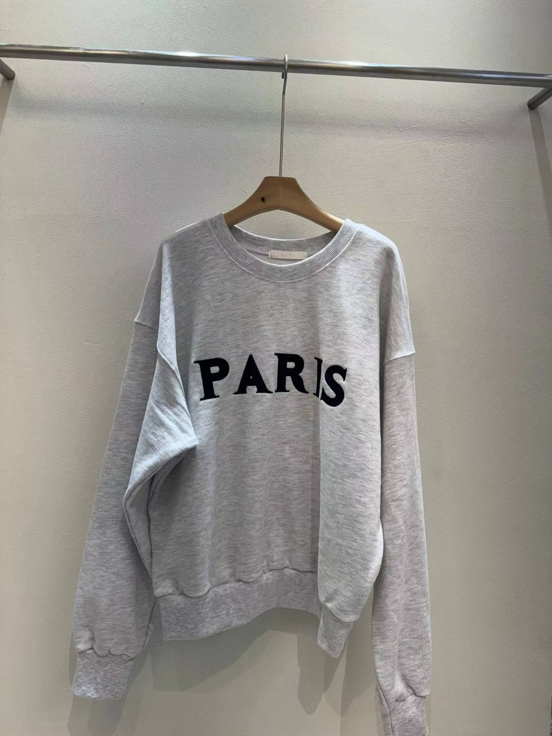 MUTE韓國代購㊣女裝新品真品25秋冬職業休閑熱賣時尚衛衣刺繡MUTE衛衣圖色2