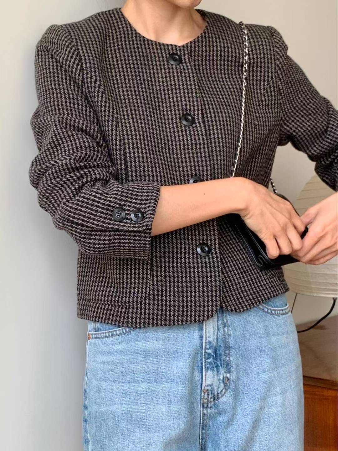 MUTE東大門㊣實拍女裝新品職業25秋冬時尚推薦熱賣休閑夾克MUTE夾克