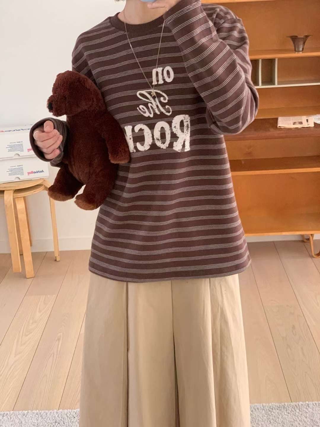 ARHEE東大門㊣直郵女裝新款休閑熱賣推薦時尚職業25秋冬長袖T恤ARHEE長袖T恤