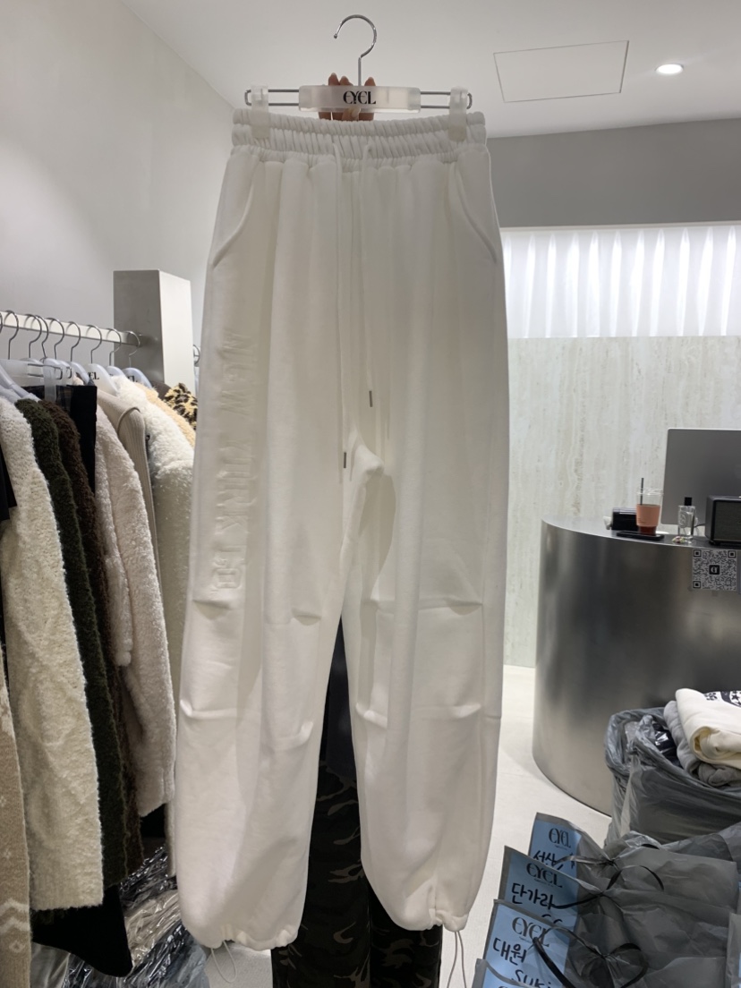 EYEL韓國代購㊣女士新品時尚職業熱賣真品推薦休閑休閑褲加絨EYEL休閑褲圖色3