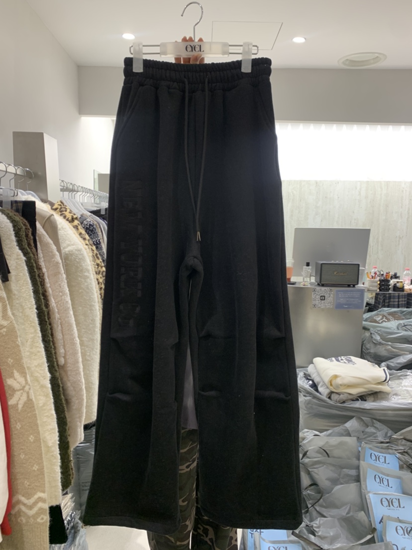 EYEL韓國代購㊣女士新品時尚職業熱賣真品推薦休閑休閑褲加絨EYEL休閑褲圖色4